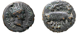 Figura 4 - Falsa moneta in bronzo (Archivio di Stato di Salerno, collezione Bilotti).