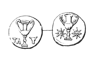 Figura 14 - Divisionale in bronzo di Tarentum, ca. 275-200 a.C. (da Garrucci 1885)