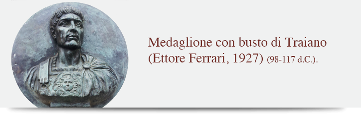Medaglione con busto di Traiano (Ettore Ferrari, 1927)