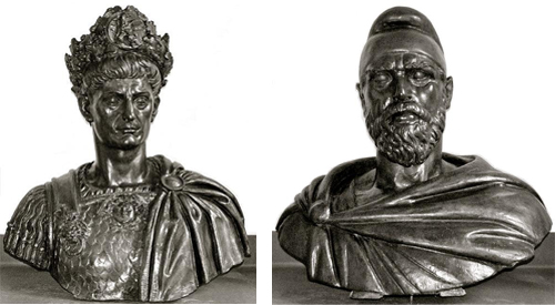 Figura 5 – Busti di Decebalo e Traiano (Ettore Ferrari, 1927)
