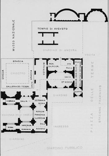 Figura 7 – Roma 1911. Esposizione Internazionale. Mostra Archeologica. Planimetria (da CATALOGO 1911)